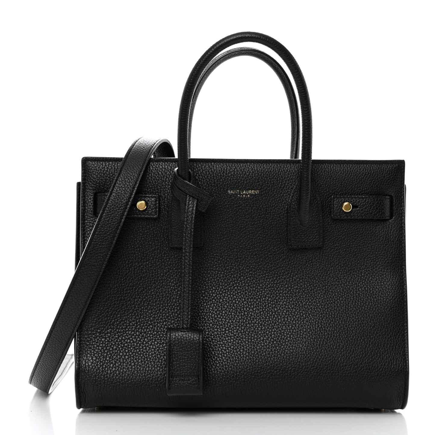 Grained Calfskin Baby Sac De Jour Souple Black