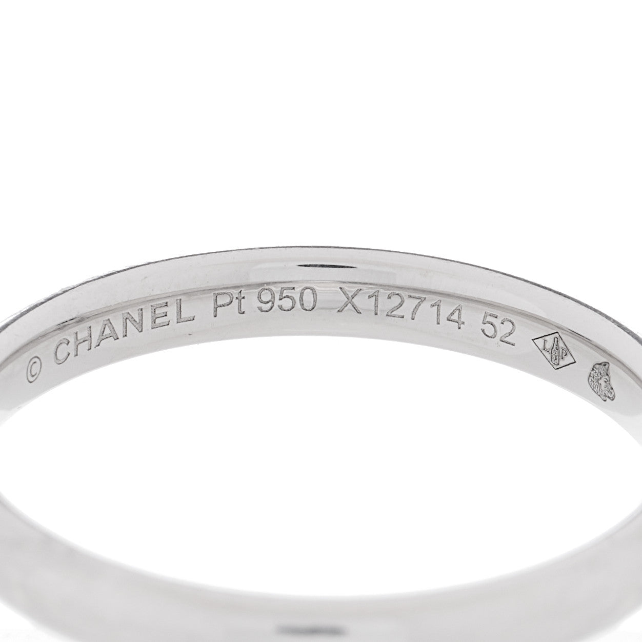 Platinum 2.5mm Ruban Ring 52 6