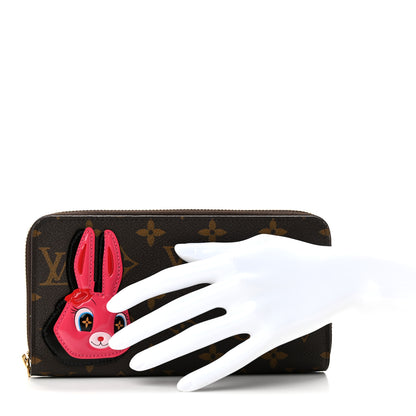Louis Vuitton LV X SY  Monogram Rabbit Zippy Wallet Pink 2 of 8