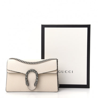 Gucci Dollar Calfskin Crystal Super Mini Dionysus Shoulder Bag Mystic White Black Diamond 9 of 9