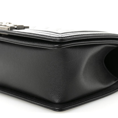 Chanel Caviar Quilted Medium Boy Flap Black 10 of 11
