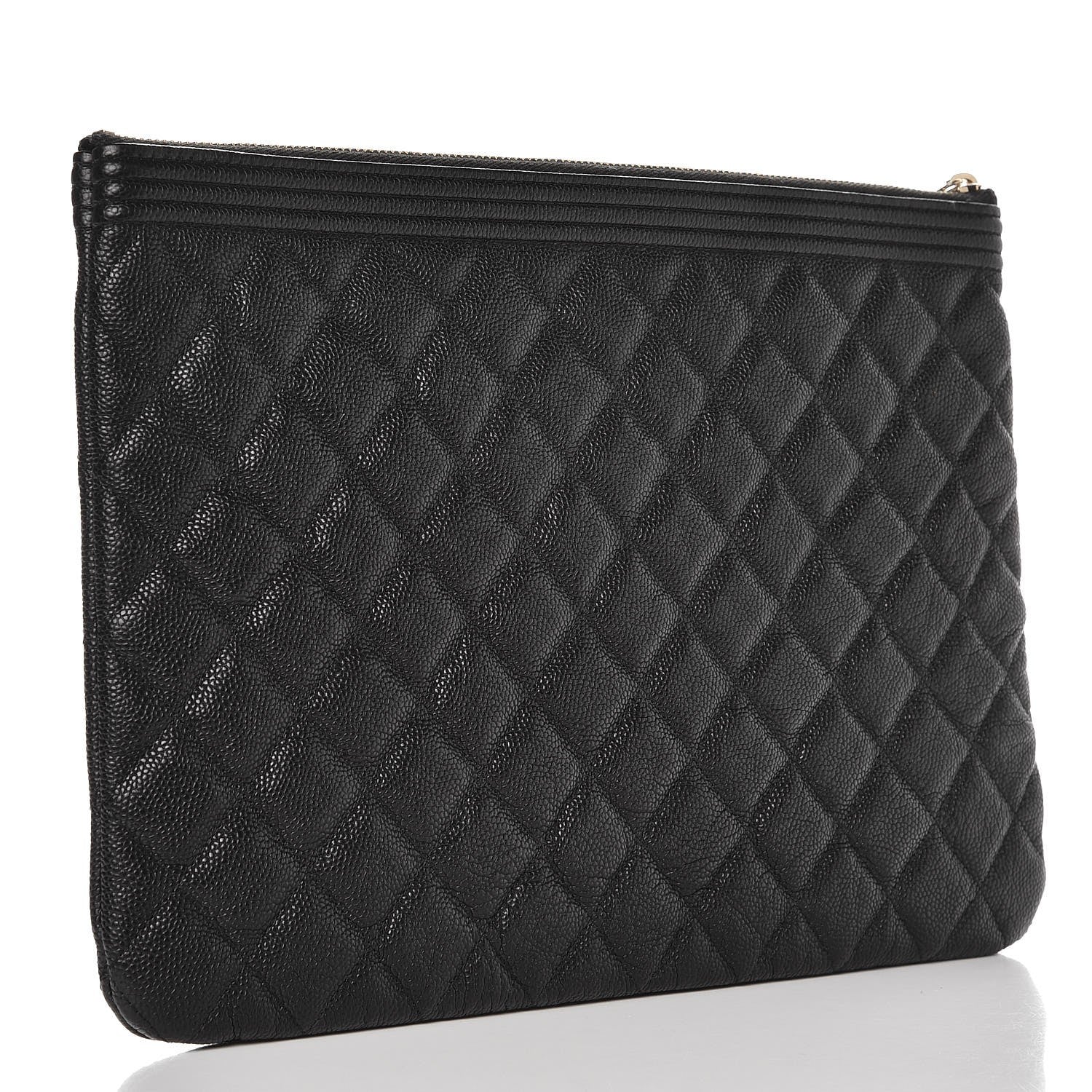 Chanel Caviar Quilted Medium Boy Cosmetic Case Black 3 of 7