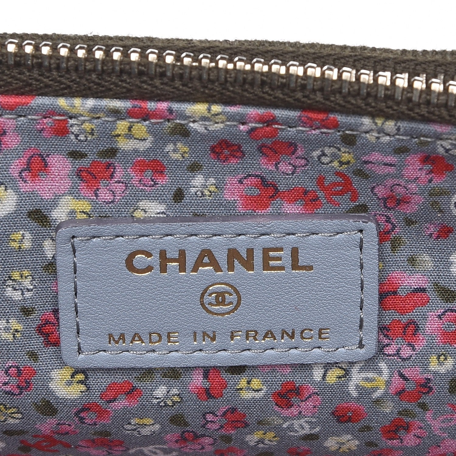 Chanel Canvas Quilted Coco Cuba Small Clutch With Chain Khaki 6 of 8