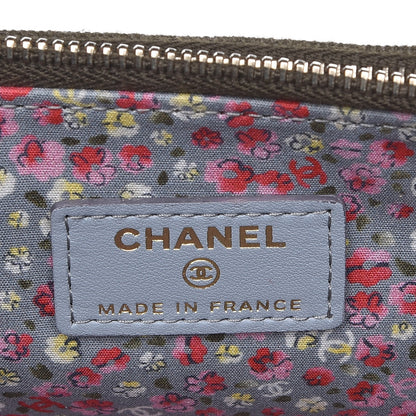 Chanel Canvas Quilted Coco Cuba Small Clutch With Chain Khaki 6 of 8