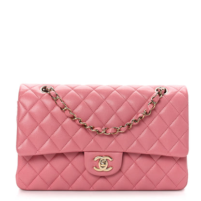 Chanel Caviar Quilted Medium Double Flap Pink 1 of 9