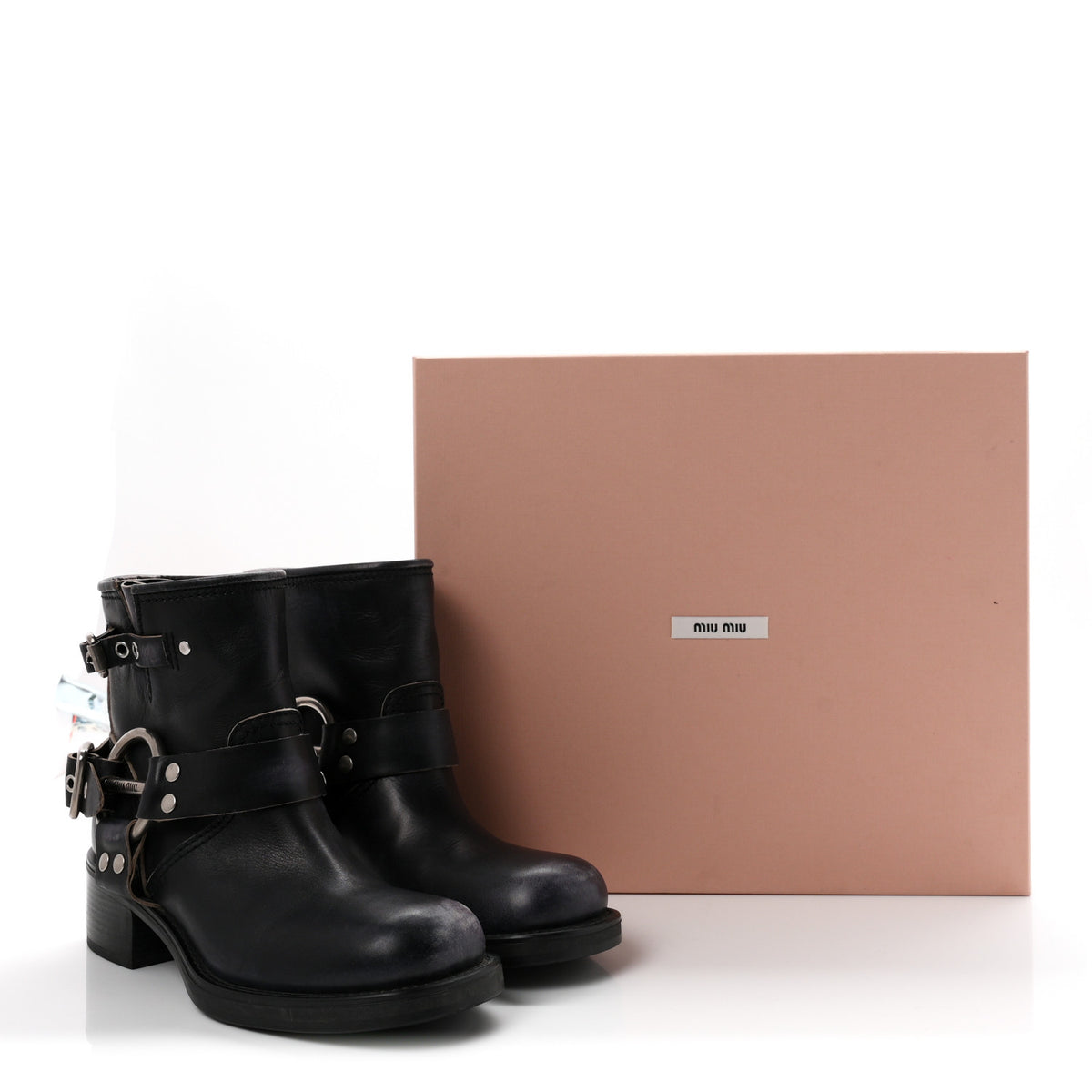 Vitello Deco Harness Enigneer Boots 37.5 Black