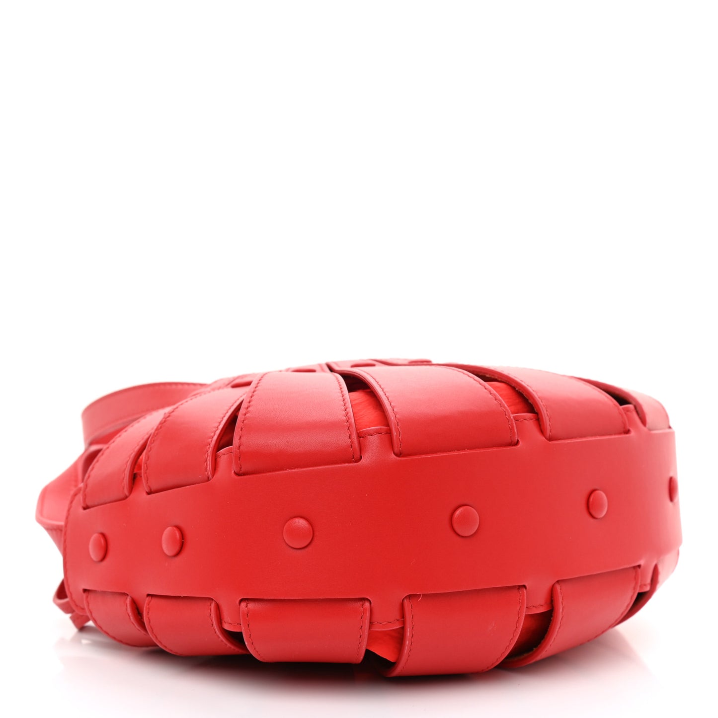 French Calfskin Small Shell Bag Chili Tomato