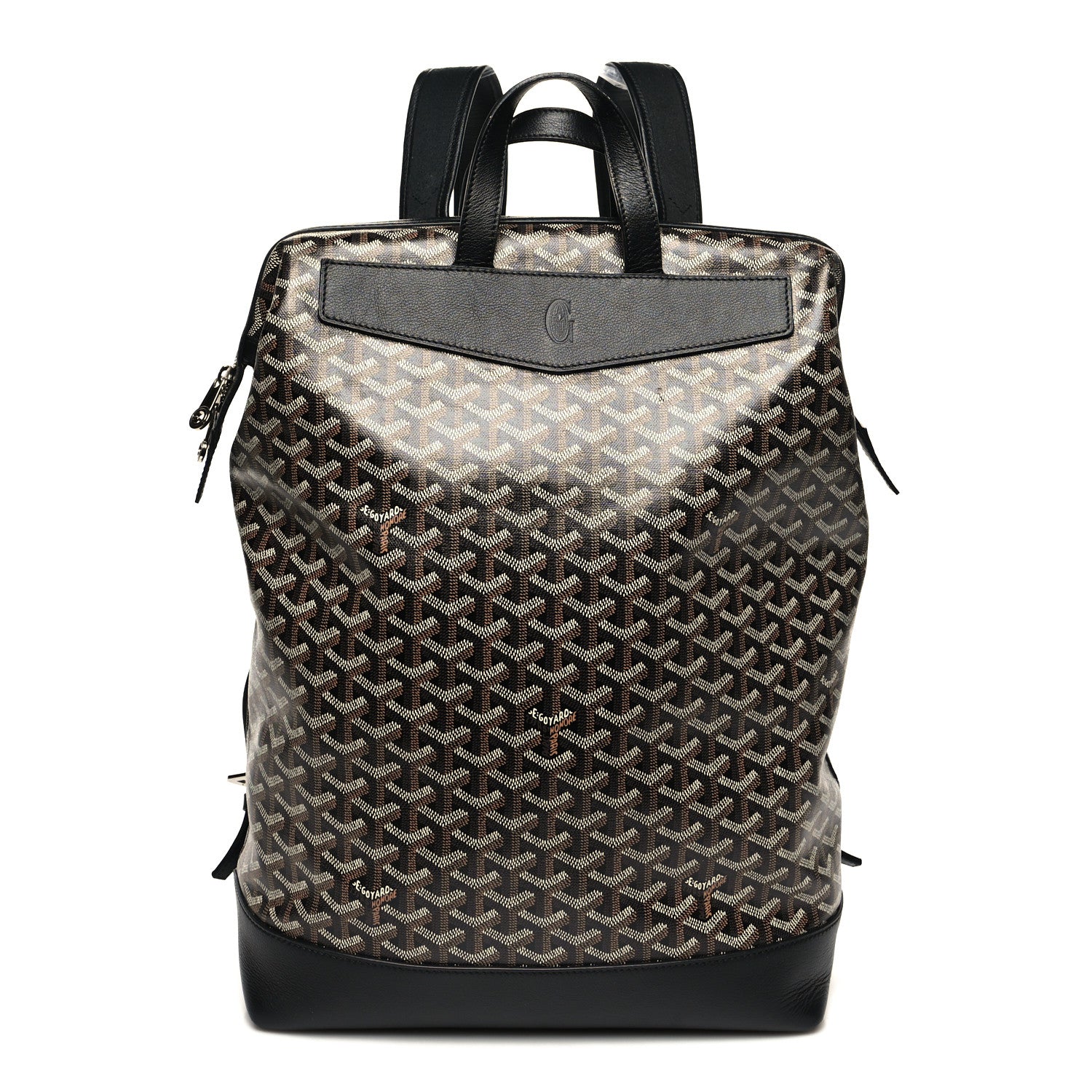 Goyard Goyardine Calfskin Cisalpin MM Backpack Black 1 of 10