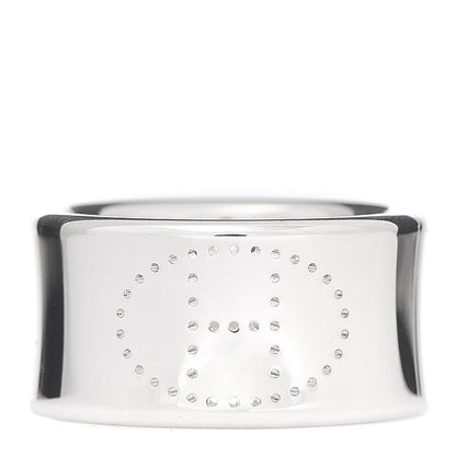 Hermes Sterling Silver GM Eclipse Ruban Ring 53 6.5 1 of 6