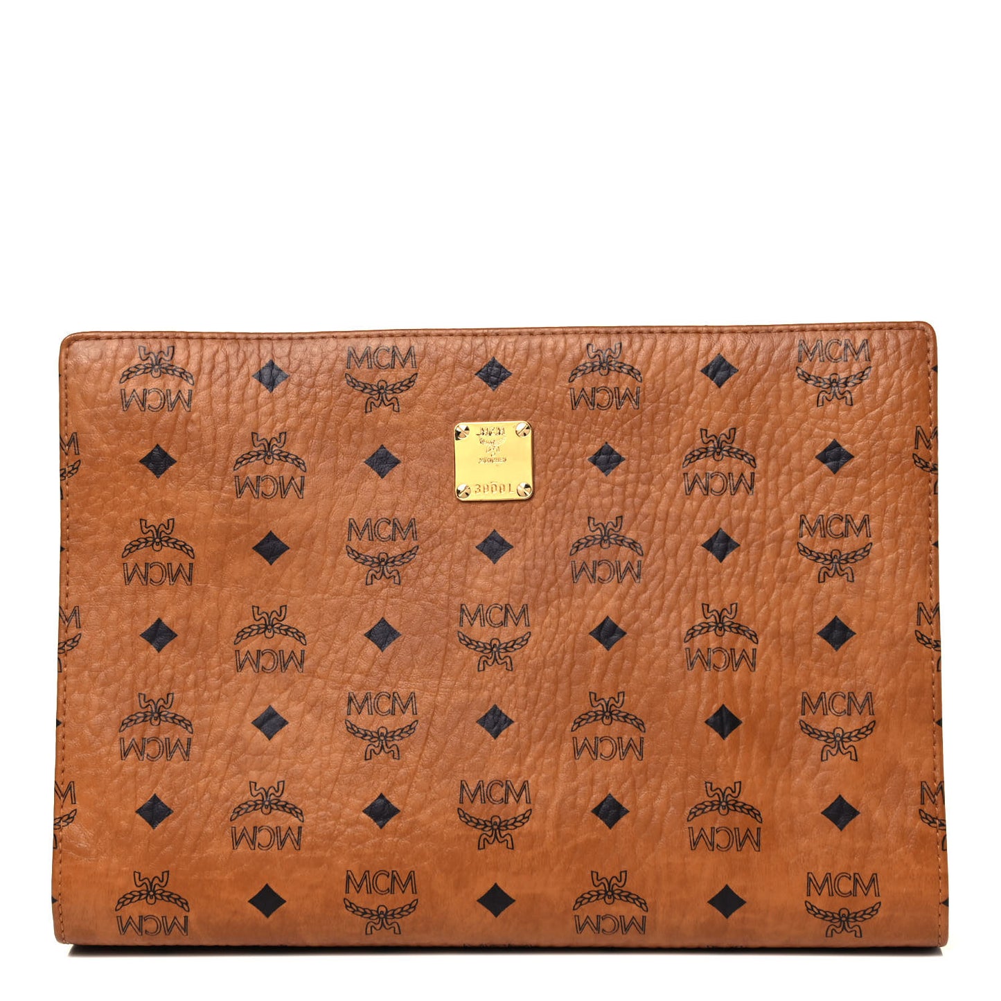 Visetos Medium Zip Pouch Cognac