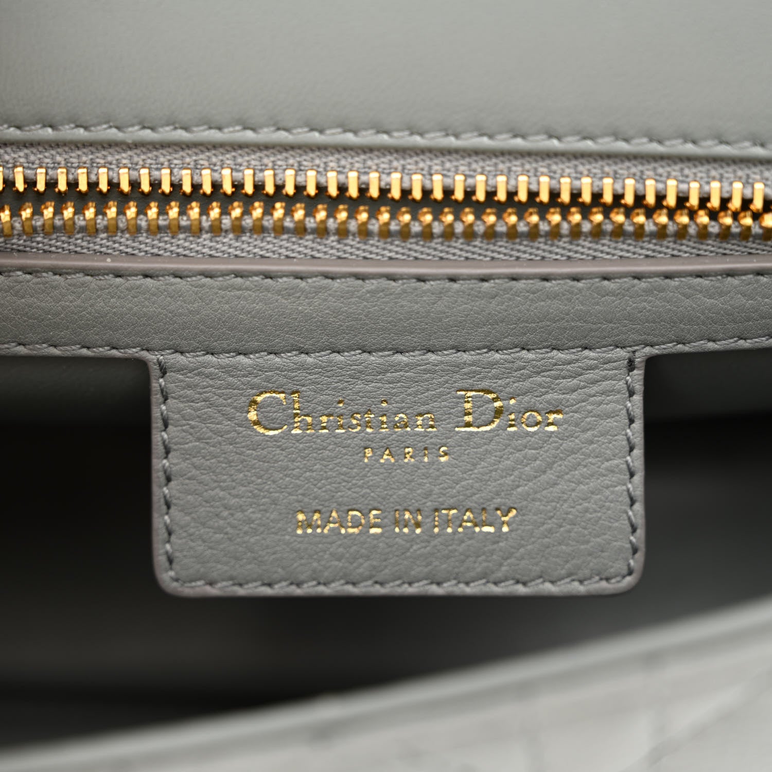 Christian Dior Calfskin Cannage Small Caro Bag Grey 6 of 11