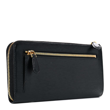 Prada Vitello Move Half Zip Wallet Black 3 of 12
