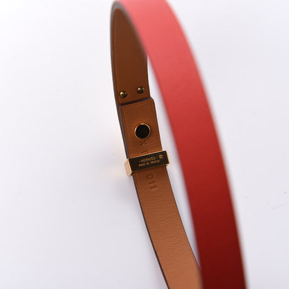 Hermes Swift Mini Dog Double Tour Bracelet T2 Rouge Tomate 4 of 9