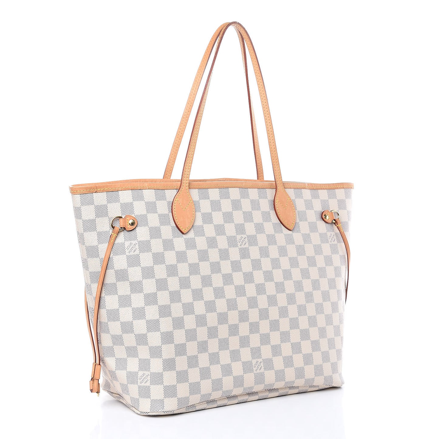 Damier Azur Neo Neverfull MM Rose Ballerine