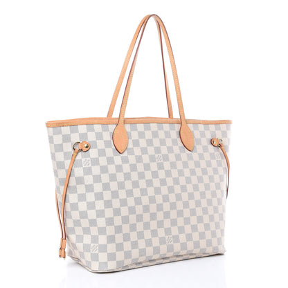 Louis Vuitton Damier Azur Neo Neverfull MM Rose Ballerine 3 of 20