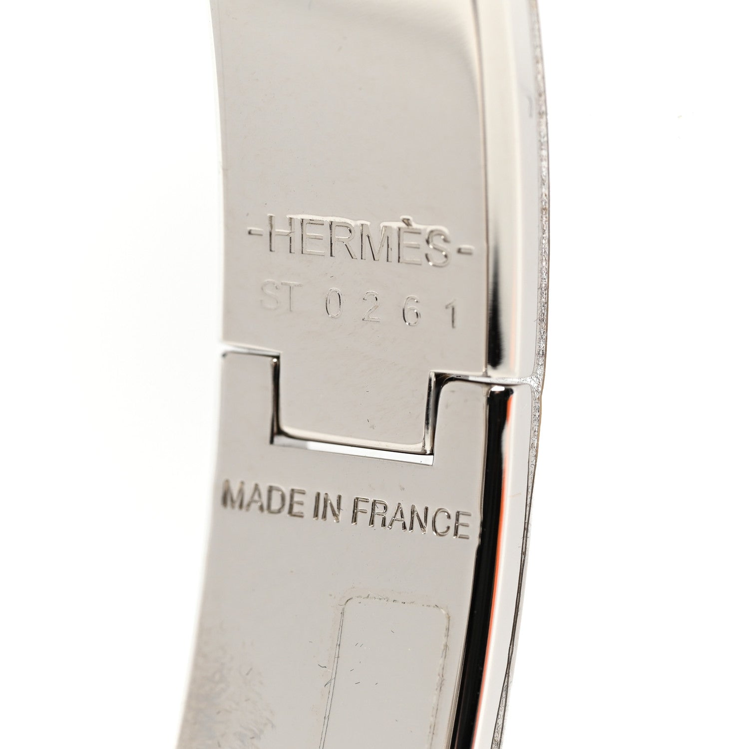 Hermes Enamel Narrow Clic Clac H Bracelet PM White 3 of 5