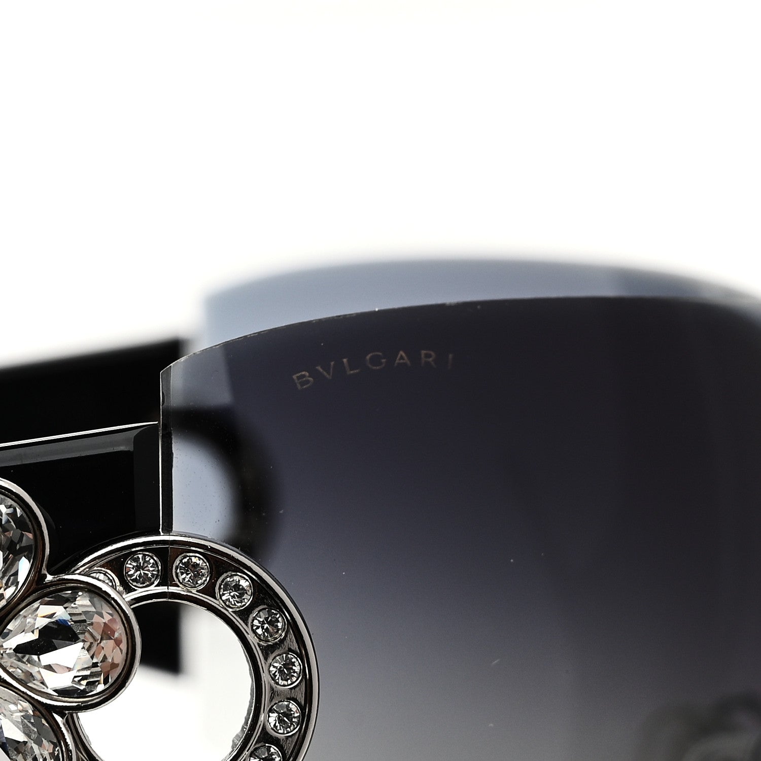 Bulgari BVLGARI Crystal Flower Sunglasses 652-B Black 6 of 6