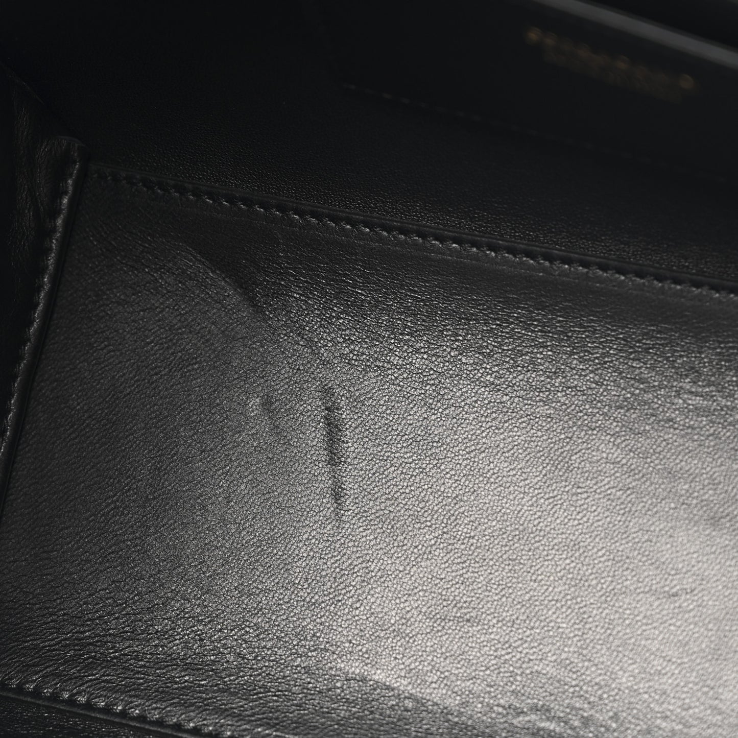 Calfskin Mini Hug Bag Black