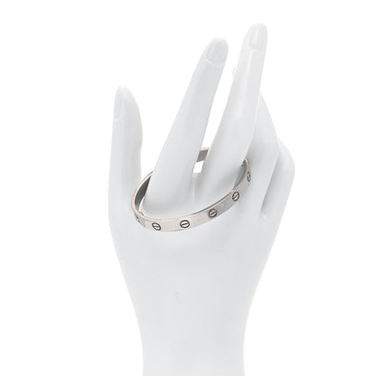 Cartier 18K White Gold LOVE Bracelet 16 2 of 6