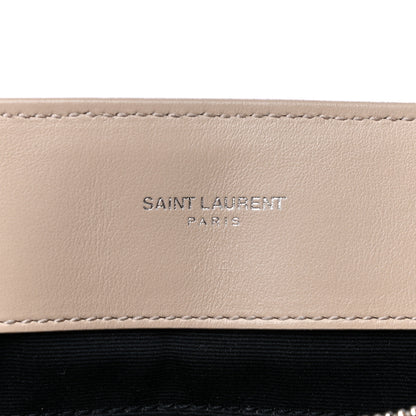 Saint Laurent Calfskin Y Quilted Monogram Medium Loulou Chain Satchel Nude Powder 6 of 13