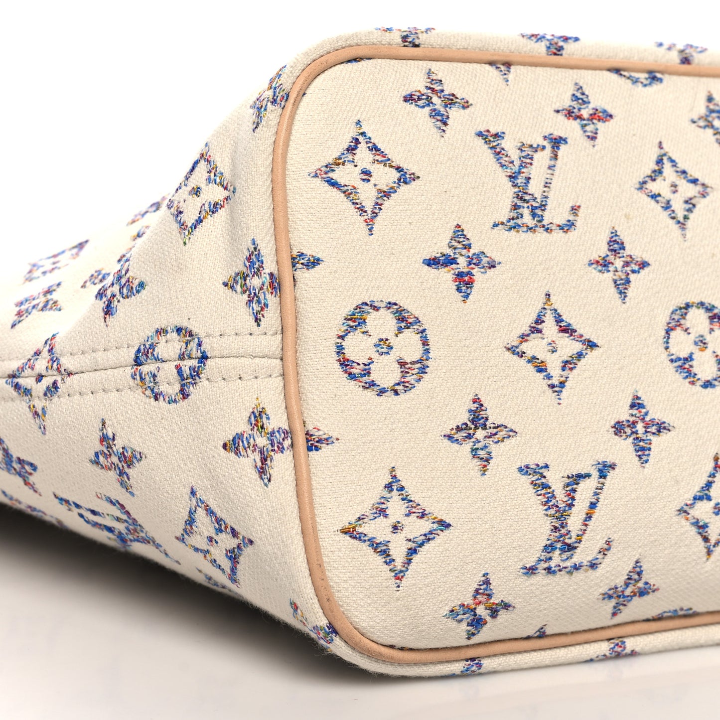 Monogram Jacquard Neverfull MM Multicolor Beige