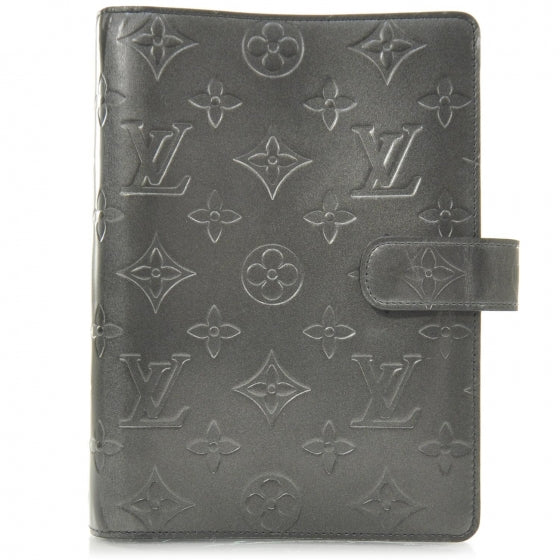 Mat Monogram Medium Ring Agenda Black
