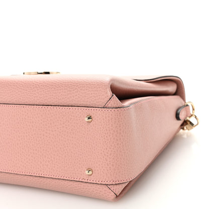 Gucci Dollar Calfskin Medium Interlocking G Top Handle Shoulder Bag Soft Pink 10 of 10