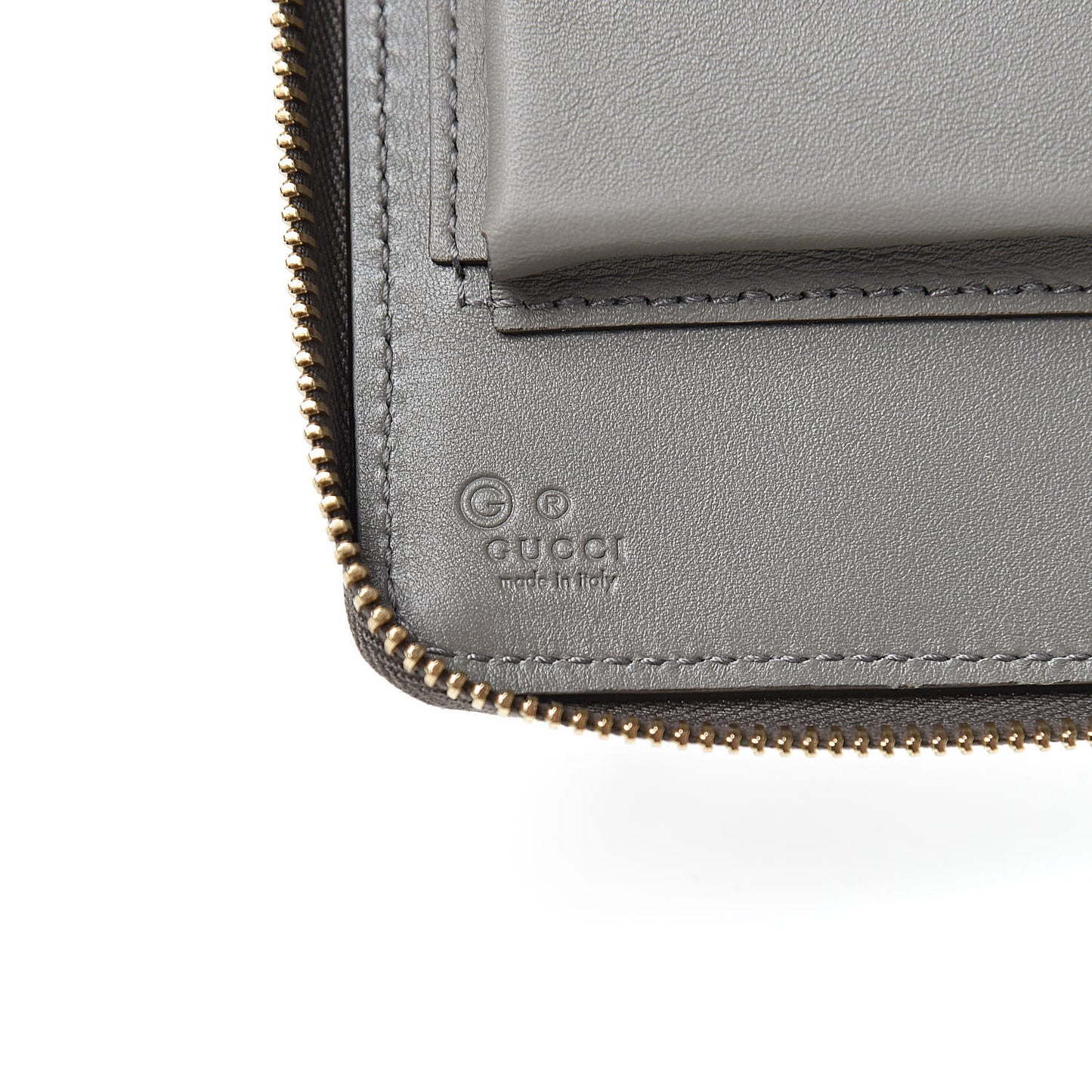 Soft Microguccissima Zip Around Top Handle Travel Wallet Loess