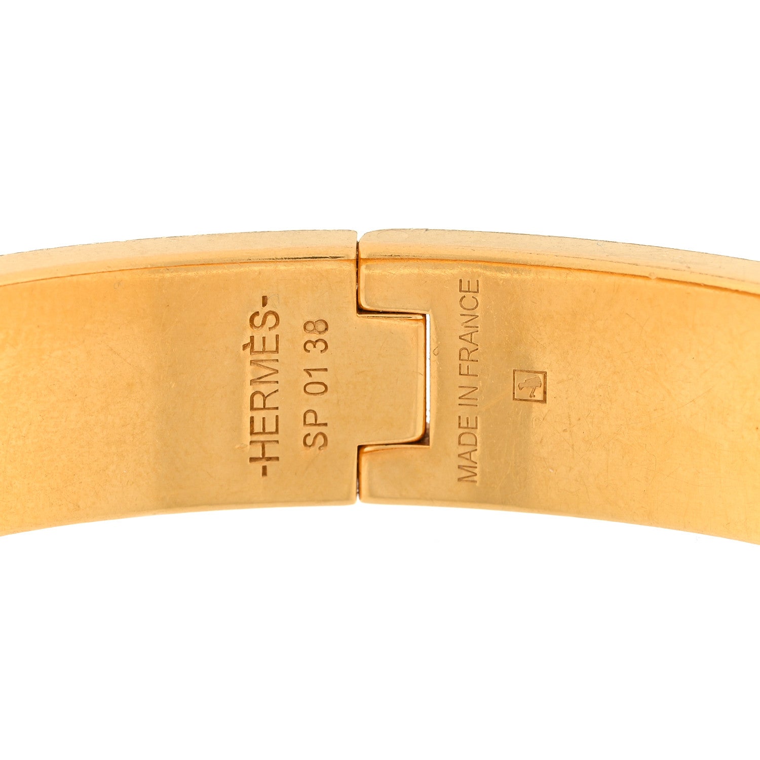 Hermes Enamel Narrow Clic Clac H Bracelet PM Orange 3 of 3