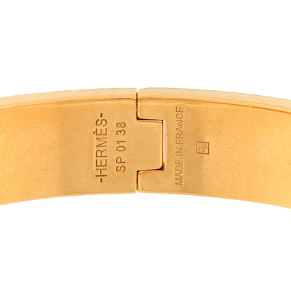 Hermes Enamel Narrow Clic Clac H Bracelet PM Orange 3 of 3