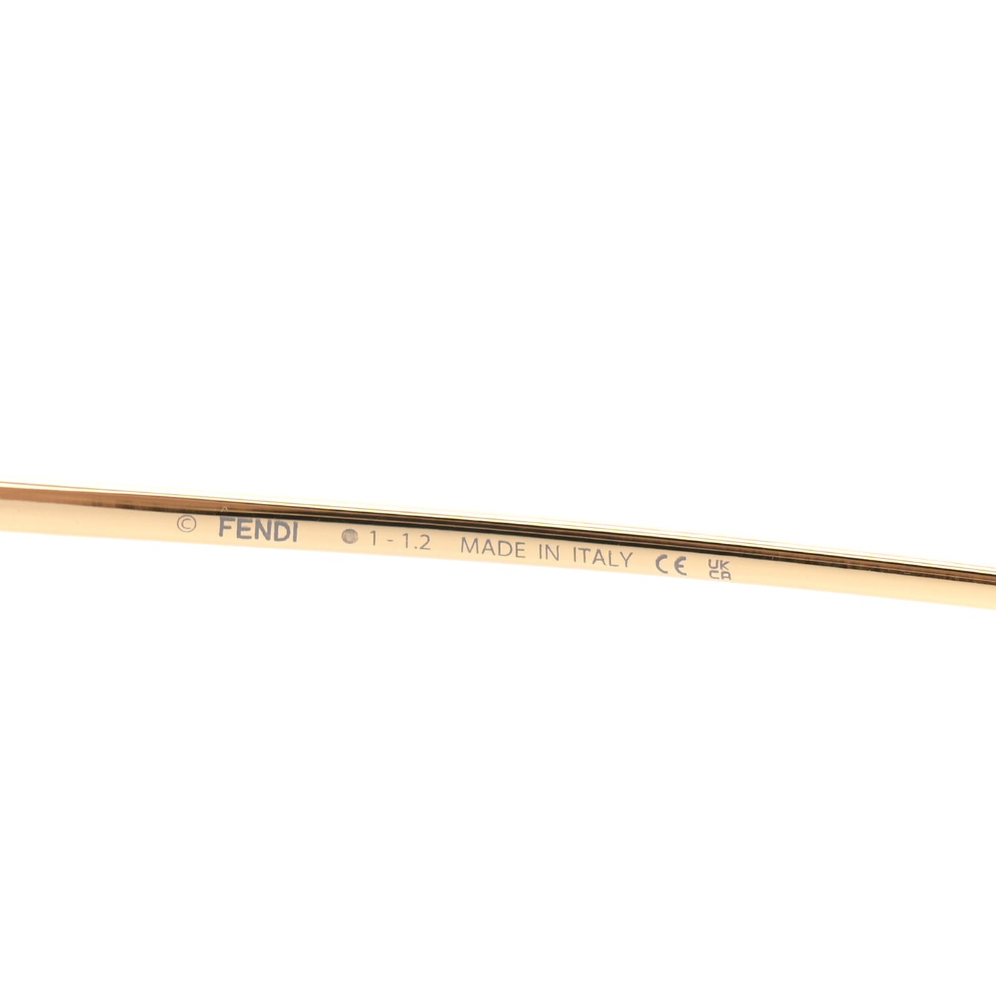 Metal Aviator Sunglasses FE40033U Light Gold