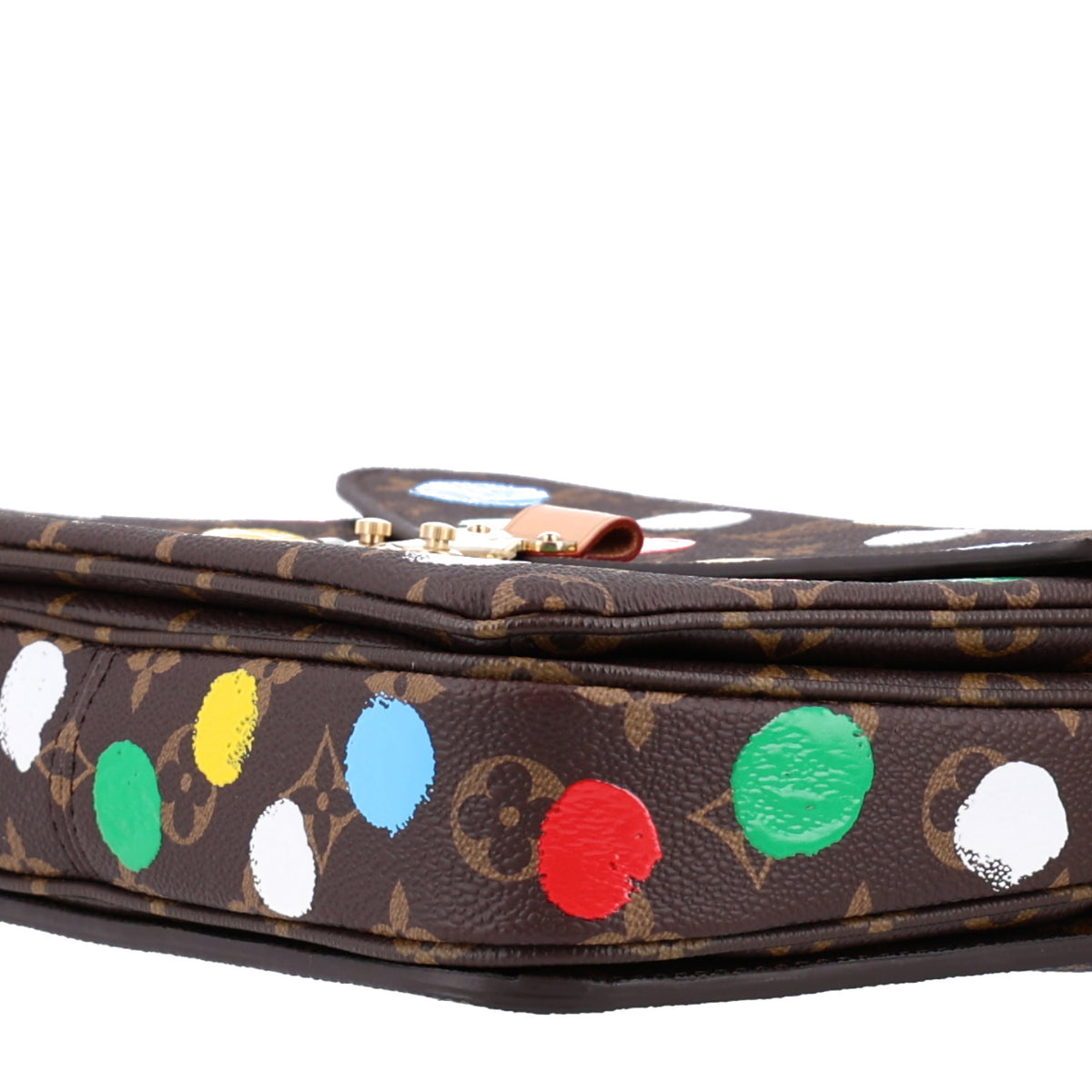 LV x YK Monogram Painted Dots Pochette Metis