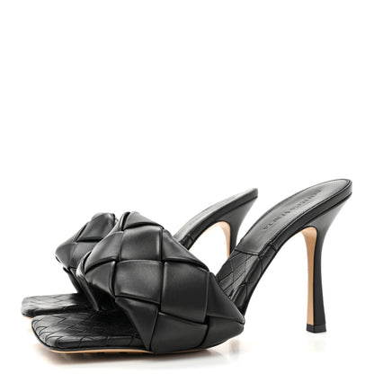 Bottega Veneta Nappa Maxi Intrecciato Lido Mule Sandals 41 Black 3 of 9