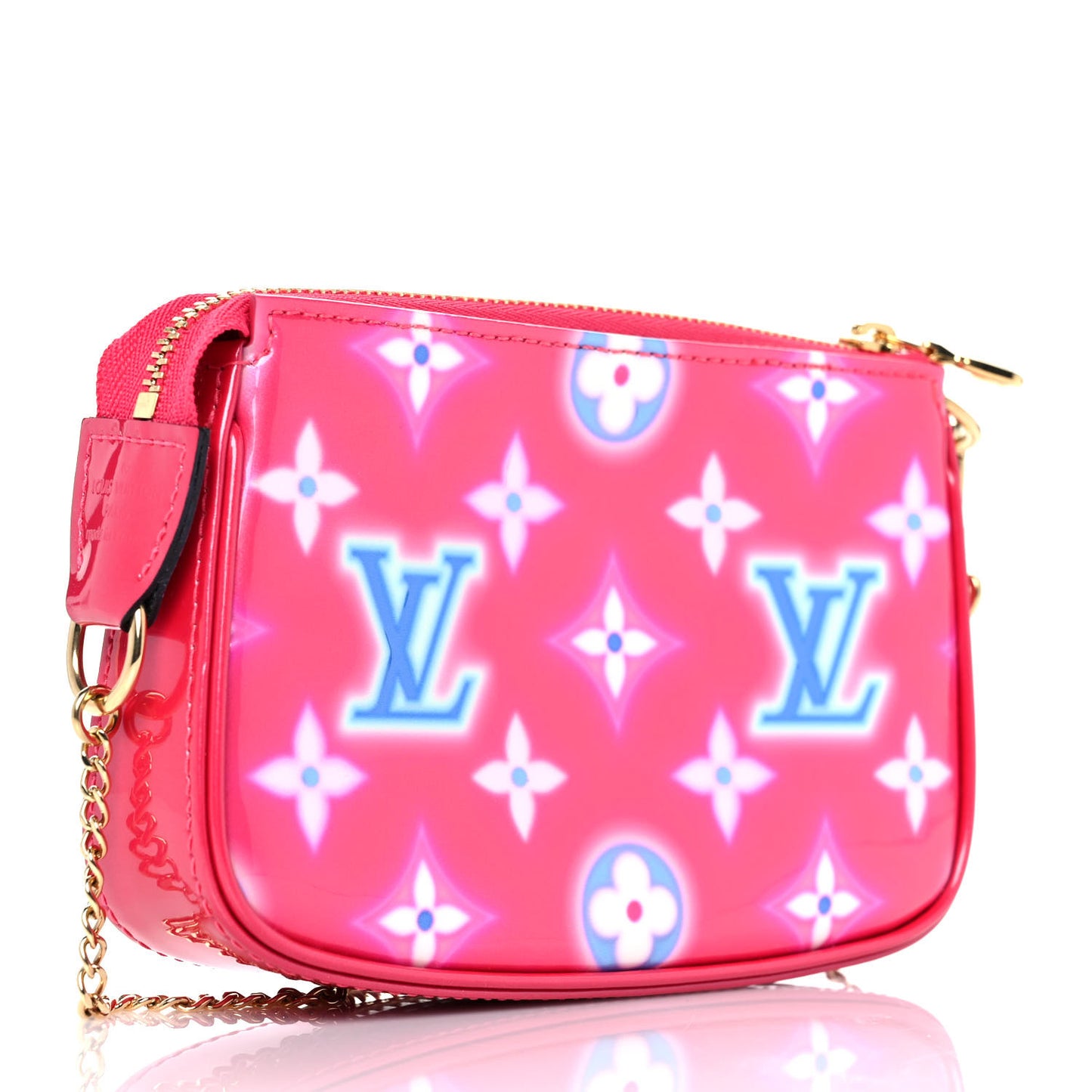 Vernis Valentine Mini Pochette Accessories Fuchsia Neon