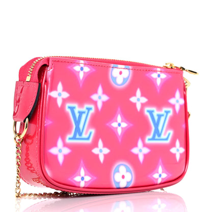 Louis Vuitton Vernis Valentine Mini Pochette Accessories Fuchsia Neon 3 of 9