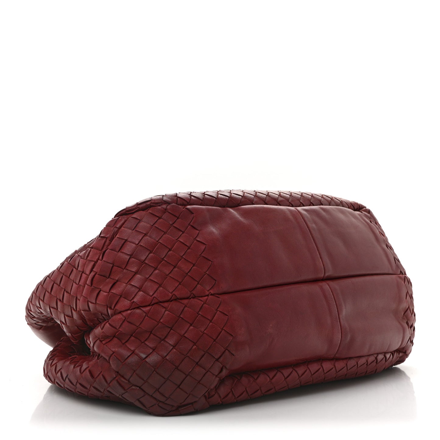 Nappa Intrecciato Medium Campana Hobo Red