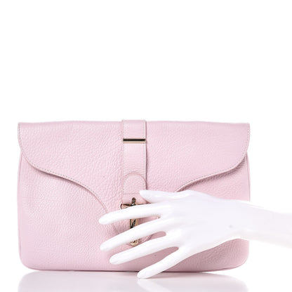 Balenciaga Grained Calfskin Tube Pochette Rose Poudre 2 of 8