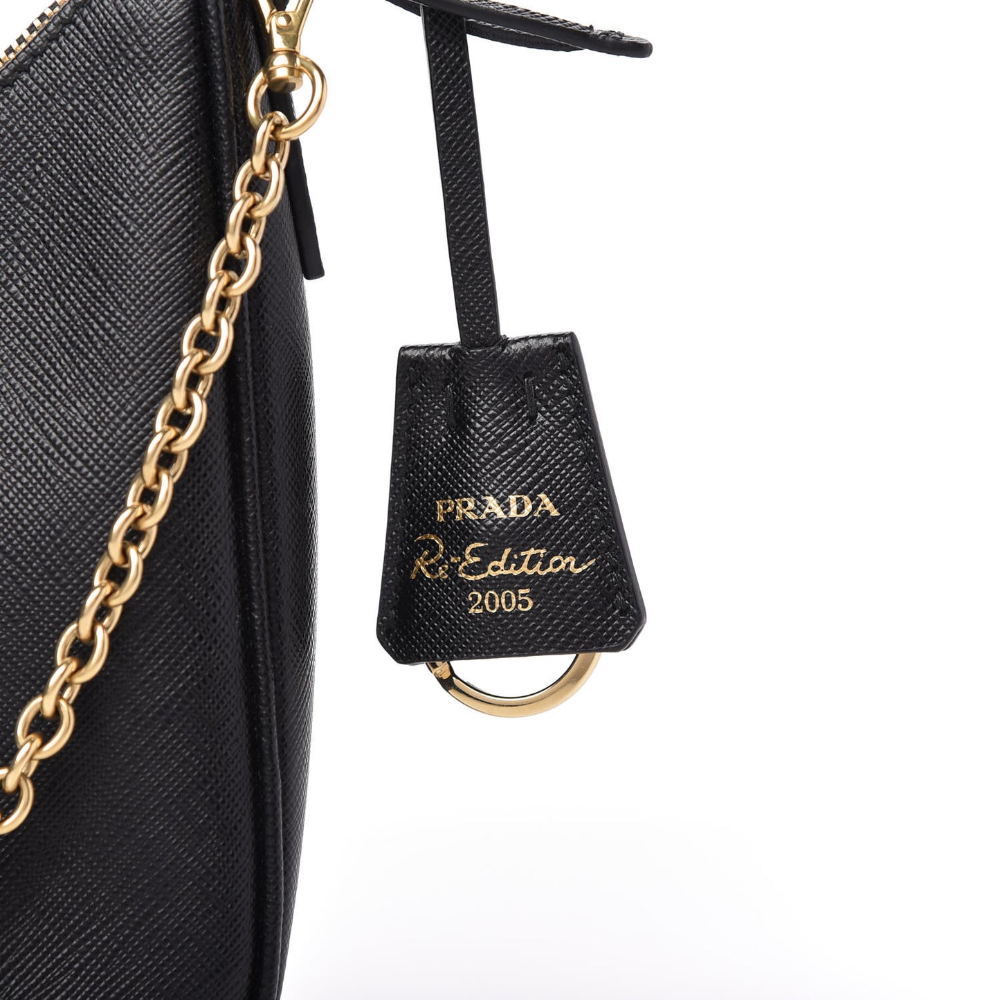 Saffiano Lux Re-Edition 2005 Shoulder Bag Black