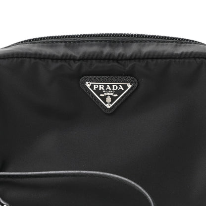 Prada Re-Nylon Vela Saffiano Wristlet Black 8 of 10