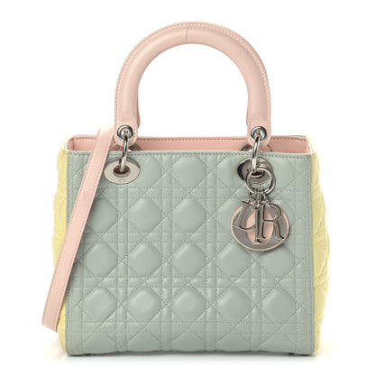 Christian Dior Lambskin Cannage Medium Tri-Color Lady Dior Multicolor 1 of 15