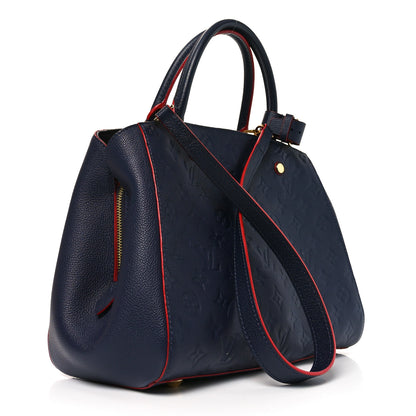 Louis Vuitton Empreinte Montaigne MM Marine Rouge 3 of 9