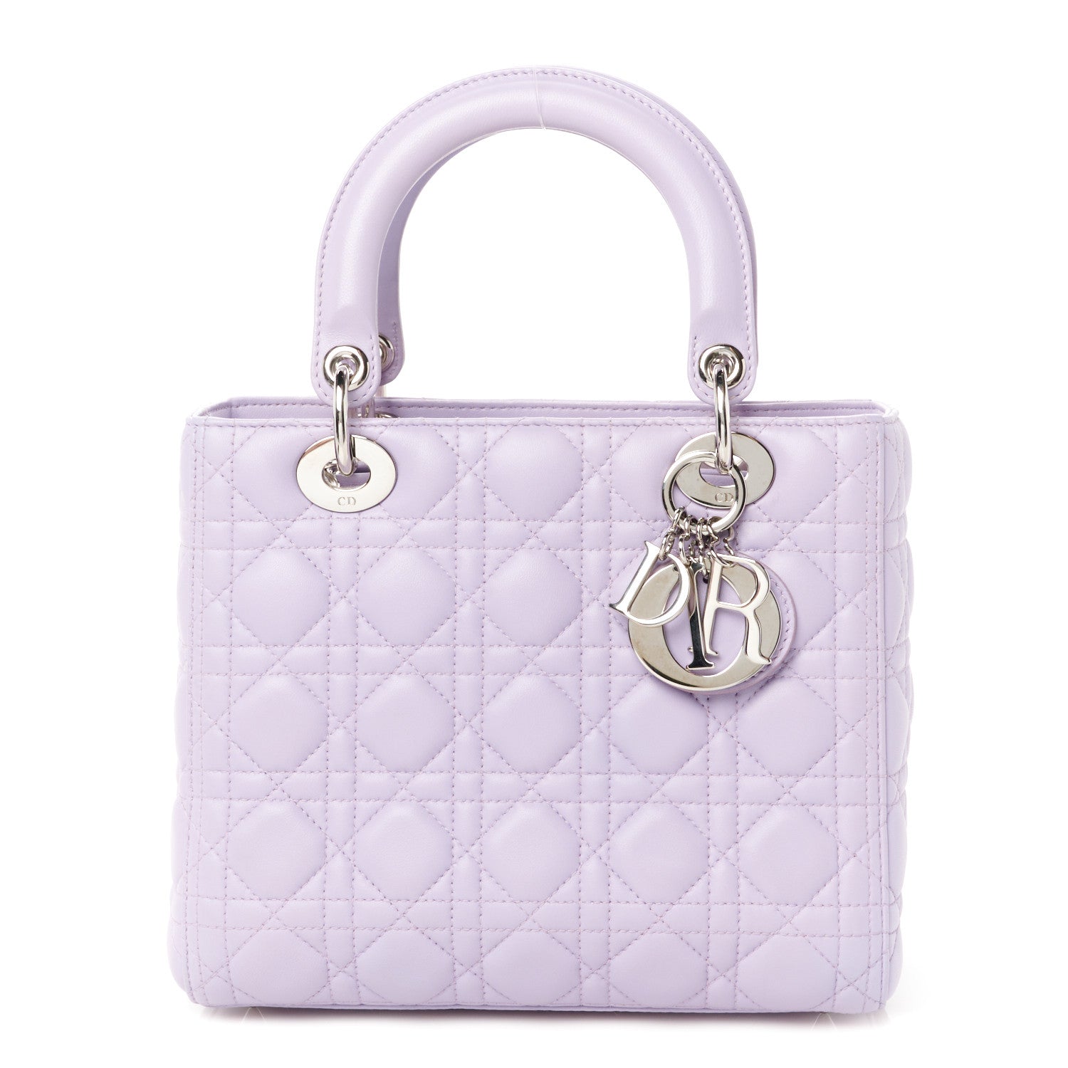 Christian Dior Lambskin Cannage Medium Lady Dior Purple 1 of 10