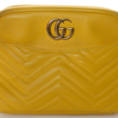Gucci Calfskin Matelasse Medium GG Marmont Chain Shoulder Bag Stone Topaz 9 of 24