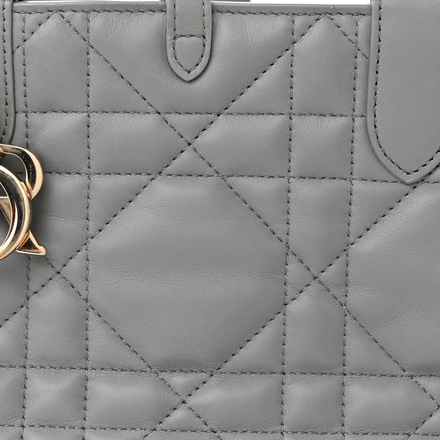 Christian Dior Calfskin Macrocannage Medium Toujours Grey 10 of 14