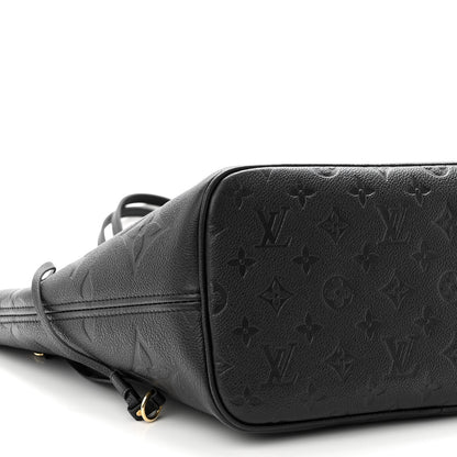 Louis Vuitton Empreinte Monogram Giant Neverfull MM Black 8 of 9