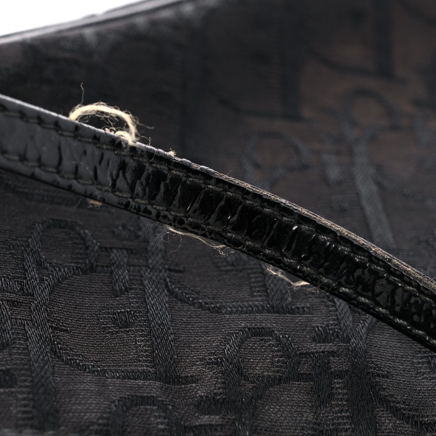 Oblique Monogram Mini Saddle Pochette Black