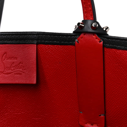 Christian Louboutin Calfskin Spikes East West Cabata Tote Charbon 13 of 28