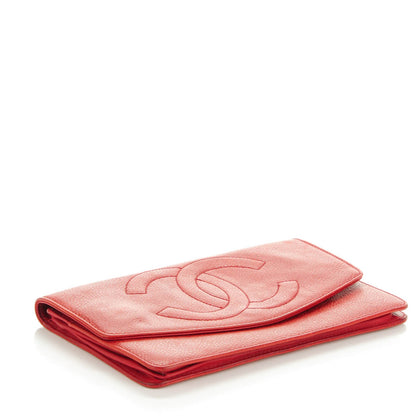 Chanel Caviar CC Flap Wallet Red 4 of 9