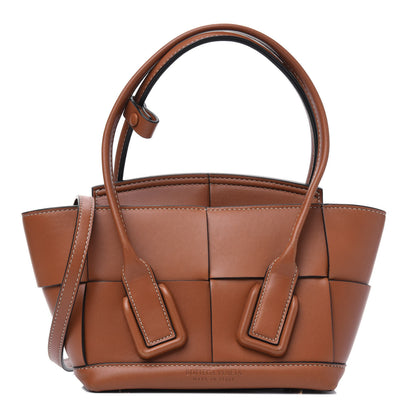 Bottega Veneta French Calfskin Maxi Intrecciato Mini Arco Wood 1 of 4