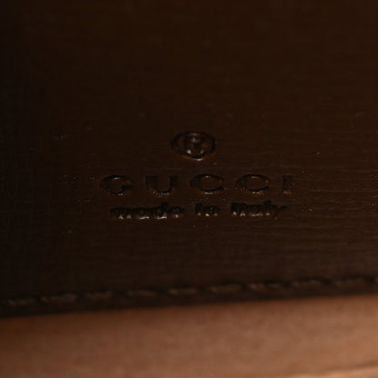 Gucci GG Supreme Monogram Azalea Calfskin Web Horsebit 1955 Wallet On Strap Beige Ebony Brown Sugar 5 of 9